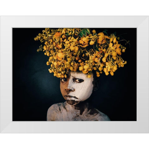 Color Boy-Suri White Modern Wood Framed Art Print by Yosifov, Svetlin