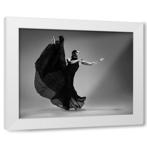 Untitled White Modern Wood Framed Art Print by Li, Rob