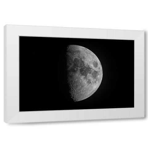 Luna White Modern Wood Framed Art Print by C. Sink, Jeffrey