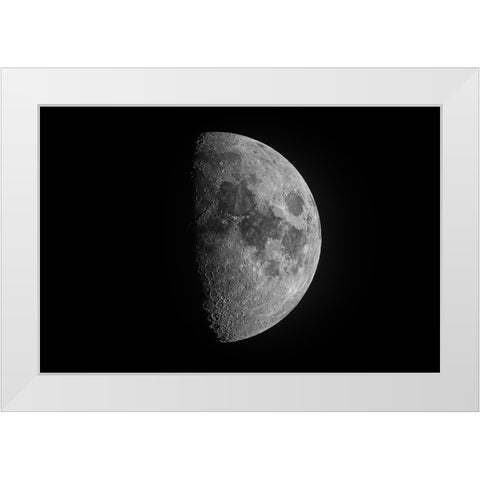Luna White Modern Wood Framed Art Print by C. Sink, Jeffrey
