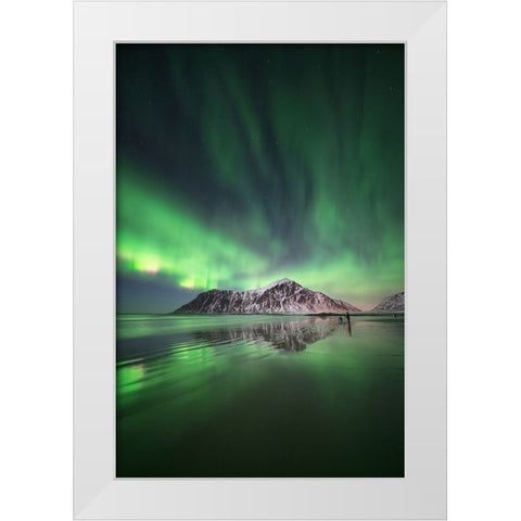 Aurora Mirror 2 White Modern Wood Framed Art Print by Gamito, Clara