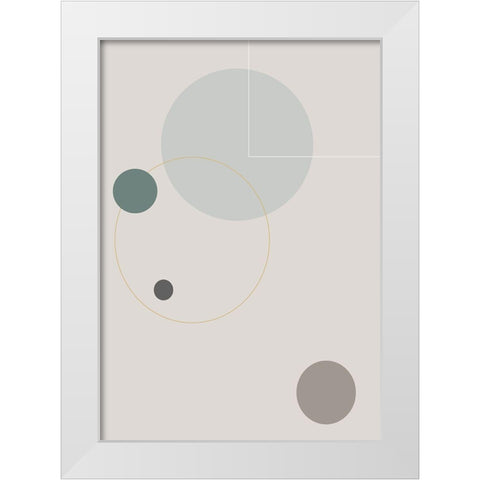 Space Orbit 03 White Modern Wood Framed Art Print by 1x Studio II