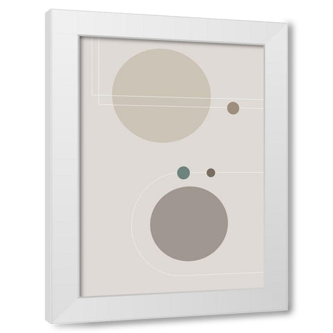 Space Orbit 02 White Modern Wood Framed Art Print by 1x Studio II