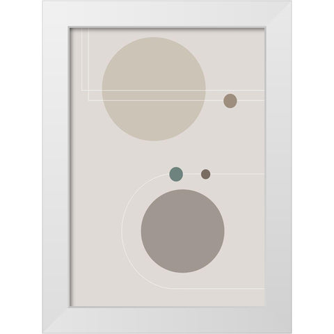 Space Orbit 02 White Modern Wood Framed Art Print by 1x Studio II