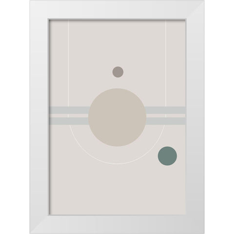 Space Orbit 01 White Modern Wood Framed Art Print by 1x Studio II