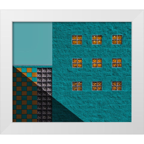 Po Box White Modern Wood Framed Art Print by Labagnara, Roxana