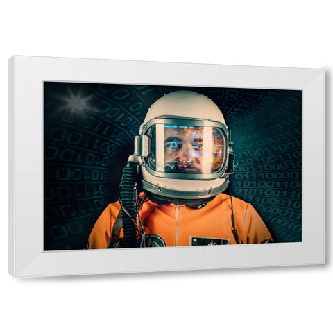 Project X White Modern Wood Framed Art Print by Kleiner, Petr