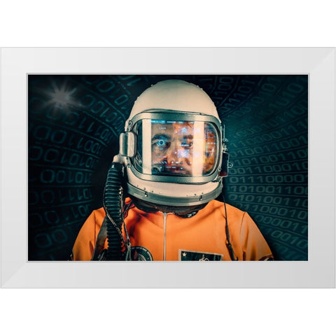 Project X White Modern Wood Framed Art Print by Kleiner, Petr