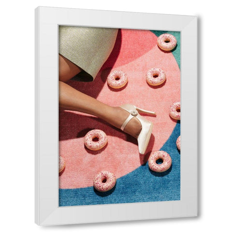 Pink Picnic #01 White Modern Wood Framed Art Print by 1x Studio III