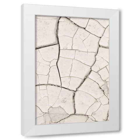 Clay Wall_Light Sand White Modern Wood Framed Art Print by 1x Studio III