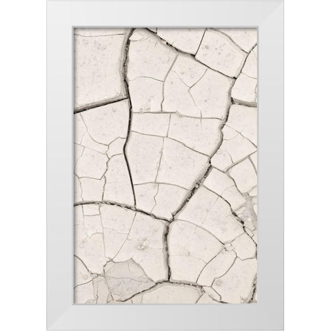 Clay Wall_Light Sand White Modern Wood Framed Art Print by 1x Studio III