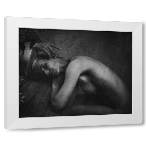The Sleeping.... White Modern Wood Framed Art Print by Kurz, Christian