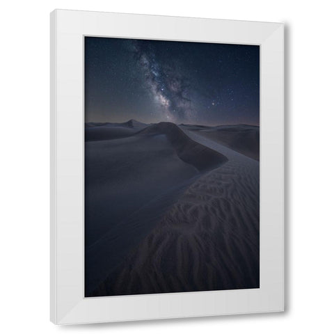 The Dunes Towards The Sky White Modern Wood Framed Art Print by Zappia, Andrea