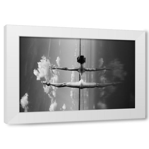 Expanse 3 White Modern Wood Framed Art Print by Faletkin, Mikhail