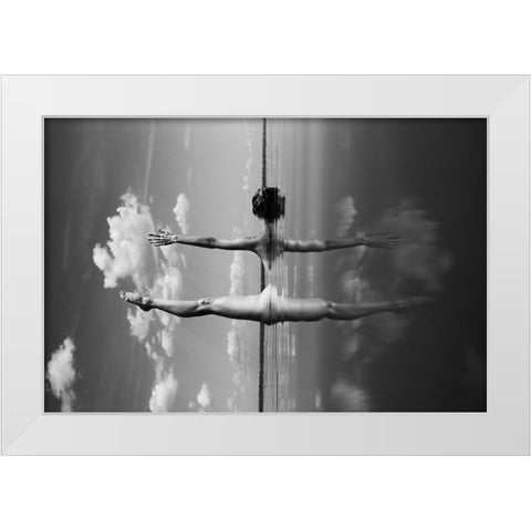 Expanse 3 White Modern Wood Framed Art Print by Faletkin, Mikhail