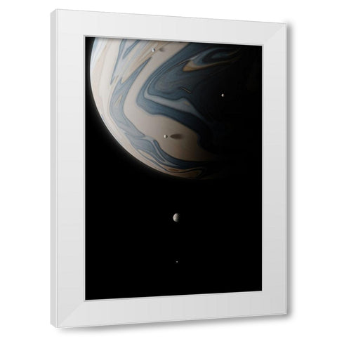 JPTR White Modern Wood Framed Art Print by Malibtt