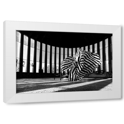 Untitled White Modern Wood Framed Art Print by Lev Ari, Shay