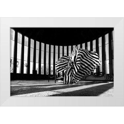 Untitled White Modern Wood Framed Art Print by Lev Ari, Shay