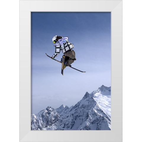 HIGHER THAN THE MOUNTAINS White Modern Wood Framed Art Print by Alaberdov, Arsen