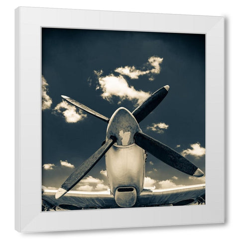 Missing the sky White Modern Wood Framed Art Print by Haras, Lari