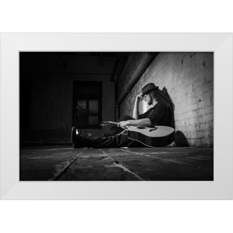 The Wanderer White Modern Wood Framed Art Print by Boutin, David
