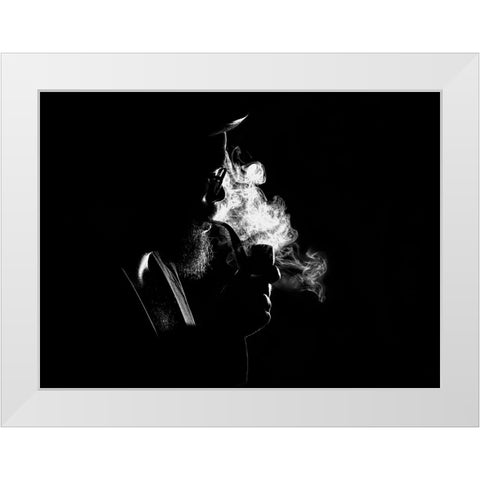 n/t White Modern Wood Framed Art Print by Medeiros, Paulo
