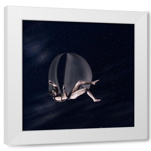 Abeyance White Modern Wood Framed Art Print by K. Schoeps, Axel