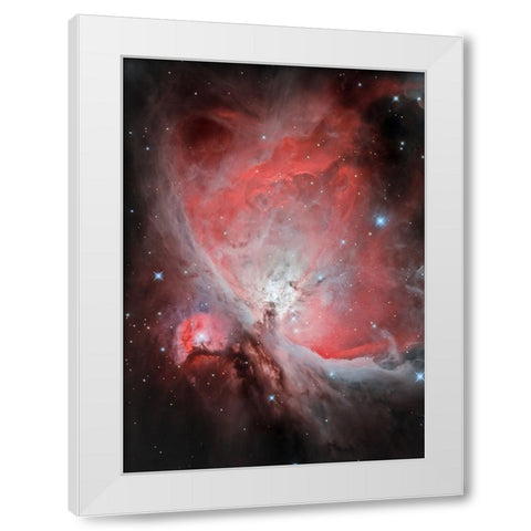 The Heart Of The Great Orion Nebula-M42 White Modern Wood Framed Art Print by Kalika, Michael