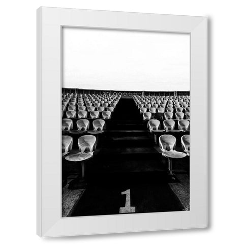 Untitled White Modern Wood Framed Art Print by Hishamtwhed