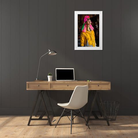 My Pride White Modern Wood Framed Art Print by Suharini, Mieke