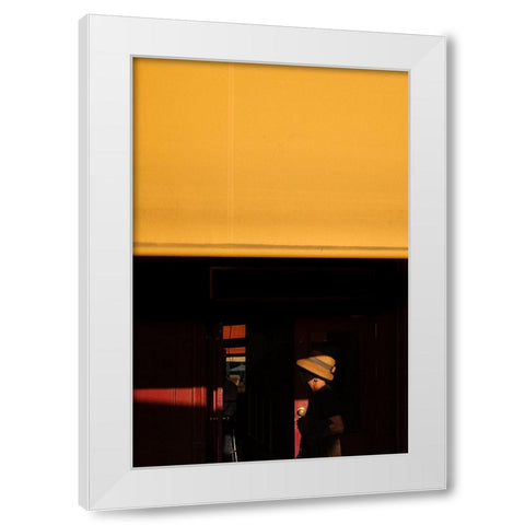 Plaza Mayor White Modern Wood Framed Art Print by Amare, Bego