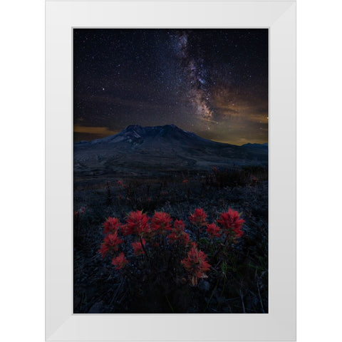 Night Spirit White Modern Wood Framed Art Print by Hou, Grant