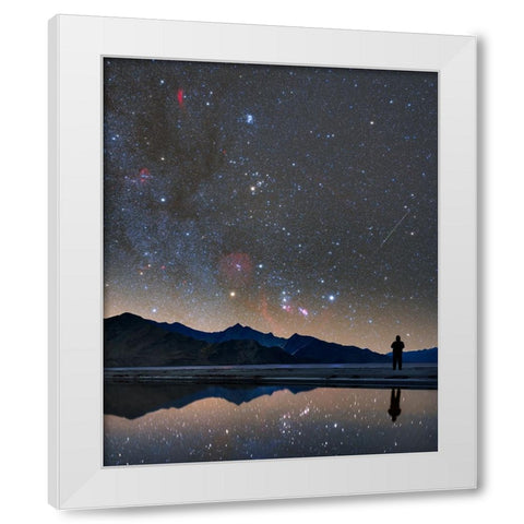 Winter is coming... White Modern Wood Framed Art Print by Chander, Vikas