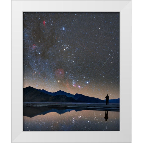 Winter is coming... White Modern Wood Framed Art Print by Chander, Vikas