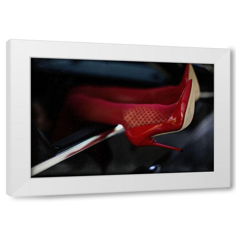 TIME White Modern Wood Framed Art Print by Schottstaedt, Erik