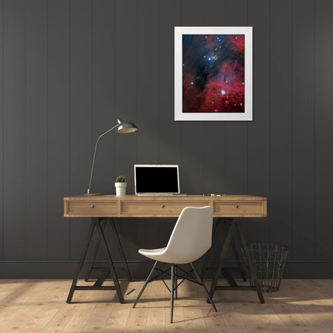 Ngc 1999 White Modern Wood Framed Art Print by Chander, Vikas