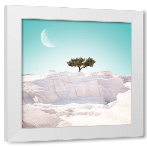 Alien Island. part 4 White Modern Wood Framed Art Print by Frey, Eva