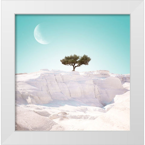Alien Island. part 4 White Modern Wood Framed Art Print by Frey, Eva