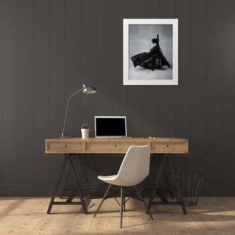 The sorcerer White Modern Wood Framed Art Print by Lai, Jonathan