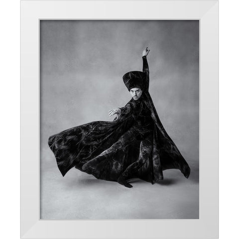 The sorcerer White Modern Wood Framed Art Print by Lai, Jonathan