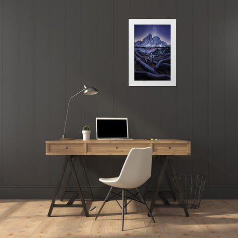 Wurzjoch White Modern Wood Framed Art Print by Ilkovic, David