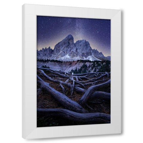 Wurzjoch White Modern Wood Framed Art Print by Ilkovic, David