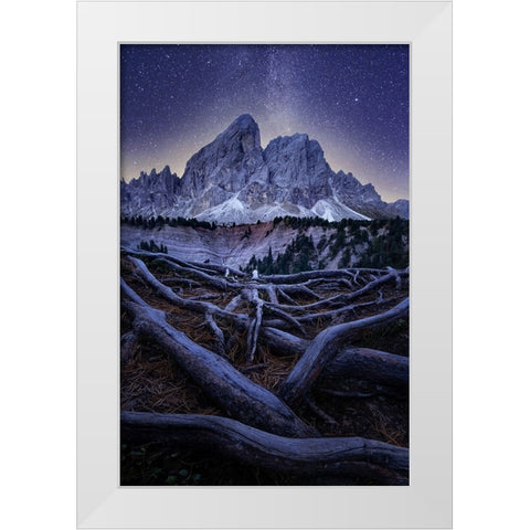 Wurzjoch White Modern Wood Framed Art Print by Ilkovic, David