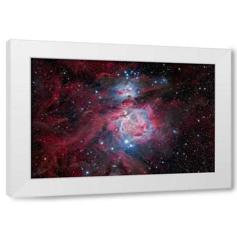 Orion White Modern Wood Framed Art Print by Chander, Vikas