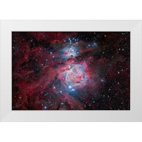 Orion White Modern Wood Framed Art Print by Chander, Vikas