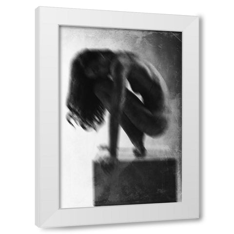 Model 0 White Modern Wood Framed Art Print by Franchini, Roberto
