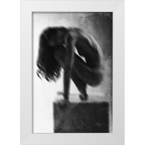 Model 0 White Modern Wood Framed Art Print by Franchini, Roberto