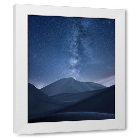 Dunes view point White Modern Wood Framed Art Print by Sulaiman Alshehhi, Ahmed