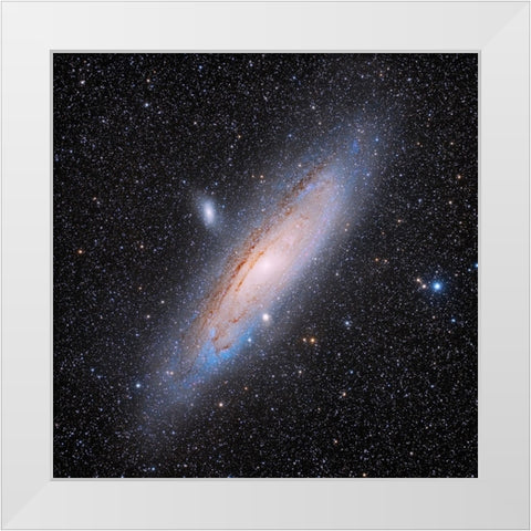 Andromeda White Modern Wood Framed Art Print by Chander, Vikas