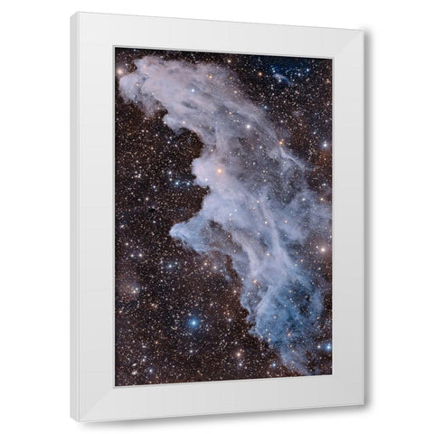 The Witch Head Nebula White Modern Wood Framed Art Print by Chander, Vikas